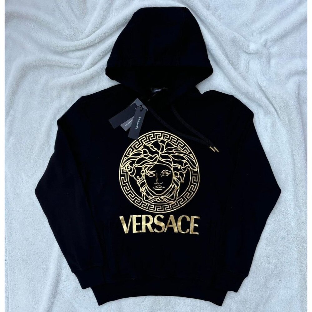 Versace Black/Gold Classic Medusa Hoodie